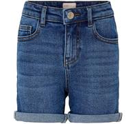 Jeansshorts KIDS ONLY "KONPHINE", Mädchen, Gr. 122, N-Gr, blau (medium, blau denim), Denim/Jeans, Obermaterial: 99% Baumwolle, 1% Elasthan, unifarben, regular fit kurz, Jeans Jeansshorts (70738921-122