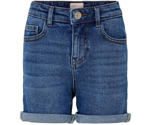 Jeansshorts KIDS ONLY "KONPHINE", Mädchen, Gr. 158, N-Gr, blau (medium, blau denim), Denim/Jeans, Obermaterial: 99% Baumwolle, 1% Elasthan, unifarben, regular fit kurz, Jeans Jeansshorts (70738921-158