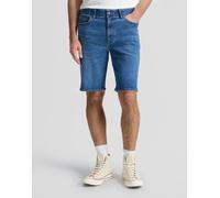 Jeansshorts LEE "XM 5 POCKET", Damen, Gr. 33, N-Gr, believe_blau, Denim/Jeans, Obermaterial: 71% Baumwolle, 28% Polyester, 1% Elasthan, regular fit knielang, Jeans Jeansshorts, Sommerhose Extreme Moti