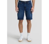 Jeansshorts LEE "XM 5 POCKET", Herren, Gr. 33, N-Gr, blau (cyrax), Denim/Jeans, Obermaterial: 71% Baumwolle, 28% Polyester, 1% Elasthan, regular fit knielang, Jeans Jeansshorts, Sommerhose Extreme Mot