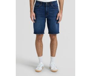 Jeansshorts LEE "XM 5 POCKET", Herren, Gr. 34, N-Gr, blau (cyrax), Denim/Jeans, Obermaterial: 71% Baumwolle, 28% Polyester, 1% Elasthan, regular fit knielang, Jeans Jeansshorts, Sommerhose Extreme Mot