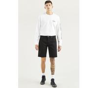 Jeansshorts LEVI'S "405 STANDARD SH", Herren, Gr. 34, N-Gr, schwarz, Denim/Jeans, Obermaterial: 70% Baumwolle, 28% Lyocell, 2% Elasthan, leichte Abriebeffekte, normal kniefrei, Jeans Jeansshorts, Somm