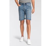 Jeansshorts LEVI'S "501", Herren, Gr. 32, N-Gr, blau (9am on battery short), Denim/Jeans, Obermaterial: 99% Baumwolle, 1% Elasthan, normal, Jeans Jeansshorts, Sommerhose FRESH COLLECTION, 501 collecti
