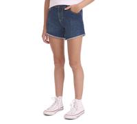 Jeansshorts LEVI'S KIDS "LVG A LINE SHORT", Mädchen, Gr. 16 (164), N-Gr, no filter, Denim/Jeans, Obermaterial: 99% Baumwolle, 1% Elasthan, unifarben, regular fit ca. Mitte Oberschenkel, Jeans Jeanssho