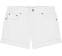 Jeansshorts LEVI'S KIDS &quot;LVG GIRLFRIEND SHORTS&quot;, Mädchen, Gr. 6 (116), N-Gr, weiß (cloud dancer), Denim/Jeans, Obermaterial: 98% Baumwolle, 2% Elasthan, Jeans Jeansshorts, for GIRLS (50740500-6) cloud