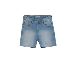 Jeansshorts MINYMO "Shorts MIShorts", Mädchen, Gr. 152, N-Gr, blau (light dusty blau), Obermaterial: 80% Baumwolle CO. 19% Polyester PES. 1% Elasthan EL., Jeans Jeansshorts (34151126-152) light dusty 