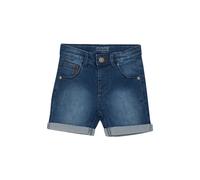 Jeansshorts MINYMO "Shorts MIShorts", Mädchen, Gr. 92, N-Gr, blau (denim), Obermaterial: 80% Baumwolle CO. 19% Polyester PES. 1% Elasthan EL., Jeans Jeansshorts (17411644-92) denim