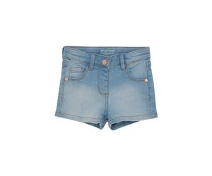 Jeansshorts MINYMO "Shorts MIShorts", Mädchen, Gr. 98, N-Gr, blau (light dusty blau), Obermaterial: 80% Baumwolle CO. 19% Polyester PES. 1% Elasthan EL., Jeans Jeansshorts (46052214-98) light dusty bl