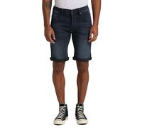 Jeansshorts MUSTANG "Style: Chicago Shorts", Herren, Gr. 29, Normalgrößen, blau, Jeans, 83% Baumwolle, 15% Polyester, 2% Elasthan, lässig geschnitten normal, Jeans Jeansshorts (94144326-29) blau