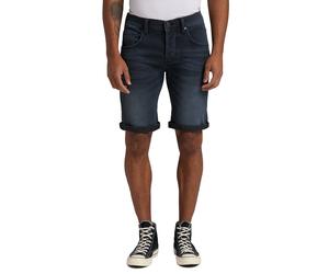 Jeansshorts MUSTANG "Style: Chicago Shorts", Herren, Gr. 29, Normalgrößen, blau, Jeans, 83% Baumwolle, 15% Polyester, 2% Elasthan, lässig geschnitten normal, Jeans Jeansshorts (94144326-29) blau