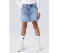 Jeansshorts NAME IT "NKFEMMA DNM SKORT 1040-MJ NOOS", Mädchen, Gr. 140, N-Gr, medium blau denim, Denim/Jeans, Obermaterial: 100% Baumwolle, unifarben, kurz, Jeans Jeansshorts, Baumwolle, Denim (158381