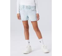 Jeansshorts NAME IT "NKFROSE REG DNM SHORTS 6042-AC NOOS", Mädchen, Gr. 158, N-Gr, light blau denim, Denim/Jeans, Obermaterial: 100% Baumwolle, Abriebeffekte, unifarben, regular fit kurz, Jeans Jeanss