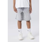 Jeansshorts NAME IT "NKMRYAN REG L DNM SHORTS 6750-DM NOOS", Mädchen, Gr. 122, N-Gr, grau (grau denim), Denim/Jeans, Obermaterial: 100% Baumwolle, unifarben, regular fit kurz, Jeans Jeansshorts, Baumw