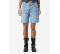 Jeansshorts NOISY MAY "NMHOLLA NW LOOSE SHORT AZ425LB NOOS", Damen, Gr. M (38), N-Gr, blau (light blau denim), Denim/Jeans, Obermaterial: 100% Baumwolle, unifarben, loose fit kniefrei, Jeans Jeansshor