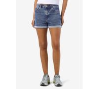 Jeansshorts NOISY MAY "NMMONI HW DNM SHORTS AZ358MB NOOS", Damen, Gr. M (38), N-Gr, blau (medium blau denim), Denim/Jeans, Obermaterial: 99% Baumwolle, 1% Elasthan, unifarben, slim fit, Jeans Jeanssho