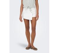 Jeansshorts ONLY "ONLLESLY REG LB DNM SKORT BJ NOOS", Damen, Gr. M (38), N-Gr, weiß (weiß denim), Denim/Jeans, Obermaterial: 100% Baumwolle, unifarben, regular fit kurz, Jeans Jeansshorts, Baumwolle,