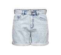 Jeansshorts ONLY "ONLPHINE", Damen, Gr. XL (42), N-Gr, blau (light blau bleached denim), Denim/Jeans, Obermaterial: 64% Baumwolle, 30% Viskose, 6% Polyester, unifarben, regular fit kurz, Jeans Jeanssh