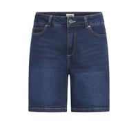 Jeansshorts OXMO "Shorts OXMira", Damen, Gr. 34, N-Gr, blau (dunkelblau denim), Obermaterial: 99% Baumwolle CO. 1% Elasthan EL., Jeans Jeansshorts (82641008-34) dunkelblau denim