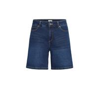 Jeansshorts OXMO "Shorts OXMira", Damen, Gr. 36, NormaleArm, blau (dunkelblau denim), Obermaterial: 99% Baumwolle CO. 1% Elasthan EL., Jeans Jeansshorts (42028044-36) dunkelblau denim
