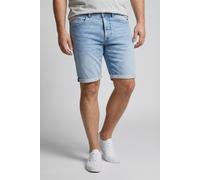 Jeansshorts PETROL INDUSTRIES, Herren, Gr. L, N-Gr, grau (light stone), Denim/Jeans, Obermaterial: 77% Baumwolle, 21% Polyester, 2% Elasthan, unifarben, casual, slim fit kniefrei, Jeans, im Five-Pocke