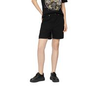 Jeansshorts QS, Damen, Gr. 42, N-Gr, schwarz, Jeans, Obermaterial: 100% Baumwolle. Futter: 65% Polyester, 35% Baumwolle, unifarben, regular fit ca. Mitte Oberschenkel, Jeans Jeansshorts, Sommerhose mi