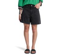Jeansshorts QUIKSILVER "Mom", Damen, Gr. 26 (XS), schwarz, Obermaterial: 100% Walkfrottier;, Jeans Jeansshorts (31071960-26) schwarz
