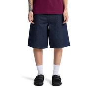 Jeansshorts QUIKSILVER "Tya Baggy", Damen, Gr. 29L, rinse, Obermaterial: 75% Walkfrottier, 25% Walkfrottier;, Jeans Jeansshorts (58062234-29) rinse