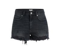Jeansshorts ROXY "New Swell Denim", Damen, Gr. 26(XS), grau (anthrazit), [Hauptstoff] 79% Baumwolle, 20% Baumwolle, 1% Elasthan, Jeans (81840163-26) anthrazit