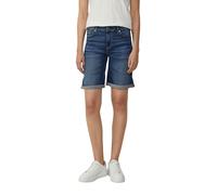 Jeansshorts S.OLIVER, Damen, Gr. 38, N-Gr, blau, Denim/Jeans, Obermaterial: 98% Baumwolle, 2% Elasthan, unifarben, normal kniefrei, Jeans Jeansshorts, im 5-Pocket-Stil, Topseller (31441204-38)