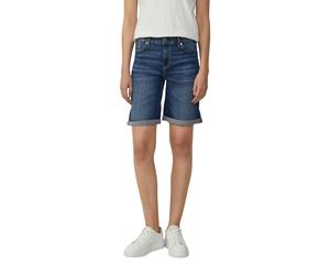 Jeansshorts S.OLIVER, Damen, Gr. 44, N-Gr, blau, Denim/Jeans, Obermaterial: 98% Baumwolle, 2% Elasthan, unifarben, normal kniefrei, Jeans Jeansshorts, im 5-Pocket-Stil, Topseller (31441204-44)
