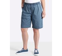 Jeansshorts SHEEGO, Damen, Gr. 40, Normalgrößen, blau (blau, bleached), 98% Baumwolle, 2% Elasthan, unifarben, kurz, Jeans Jeansshorts (79884524-40) blau, bleached
