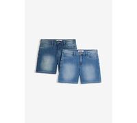 Jeansshorts Slim Fit Mid Waist, 2er Pack 46