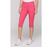 Jeansshorts SOCCX, Damen, Gr. 26, Kurz, rosa (coral pink), Denim/Jeans, Material: 85% Baumwolle, 12% Polyester, 3% Elasthan, bestickt, regular fit, Jeans Jeansshorts, mit Ziernähten (46825817-26) cora