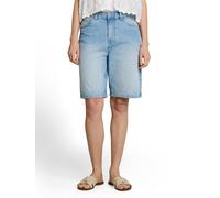Jeansshorts TOM TAILOR DENIM, Damen, Gr. S, N-Gr, used light stone blau denim, Denim/Jeans, Obermaterial: 100% Baumwolle, unifarben, regular fit kniefrei, Jeans Jeansshorts, im Five-Pocket Style (8767