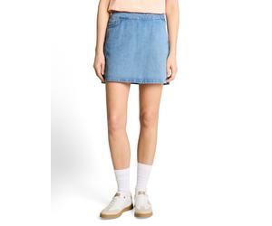 Jeansshorts TOM TAILOR DENIM, Damen, Gr. XL, N-Gr, clean light stone blau, Denim/Jeans, Obermaterial: 100% Baumwolle. Futter: 65% Baumwolle, 35% Polyester, unifarben, normal kurz, Jeans Jeansshorts, S