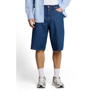 Jeansshorts TOM TAILOR DENIM, Herren, Gr. XL, N-Gr, blau (clean schwarz stone blau denim), Denim/Jeans, Obermaterial: 100% Baumwolle. Futter: 100% Baumwolle, Jeans Jeansshorts, aus Baumwolle, mit Gürt