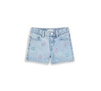 Jeansshorts TOM TAILOR, Mädchen, Gr. 134, N-Gr, light stone bright blau denim, Denim/Jeans, Obermaterial: 100% Baumwolle. Futter: 100% Baumwolle, Jeans Jeansshorts, aus Baumwolle, bequeme Passform (85