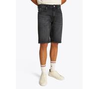 Tommy Jeans Herren Jeans Shorts Ronnie Wide Leg, Schwarz (Denim Black), 32W
