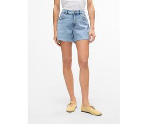 Jeansshorts VERO MODA "VMTESS MR SHORT DNM SHORTS MIX GA NOOS", Damen, Gr. XL (42), N-Gr, blau (light blau denim), Denim/Jeans, Obermaterial: 99% Baumwolle, 1% Elasthan, unifarben, kurz, Jeans Jeanssh