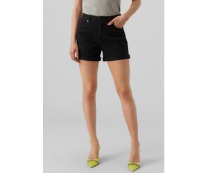 Jeansshorts VERO MODA "VMZURI HR LOOSE SHORTS MIX NOOS", Damen, Gr. L (40), N-Gr, schwarz, Denim/Jeans, Obermaterial: 80% Baumwolle, 20% Polyester, Jeans Jeansshorts (72990524-L) schwarz
