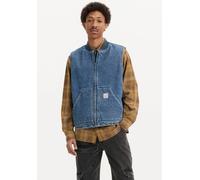 Jeansweste LEVI'S "SANSOME", Herren, Gr. XL, get involved t, Denim/Jeans, Obermaterial: 100% Baumwolle, unifarben, hüftbedeckend, Rundhals, Westen, mit Reißverschluss (47755863-XL) get involved t