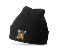 Jeasona Highland Cow Gifts for Women Men Beanie Scottish Hyland Cow Gifts for Women Funny Cute