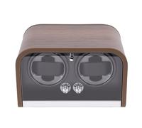 Jectse Uhrenbeweger für Automatikuhren, Uhrendreher mit LED-Licht und 10 DB Leisem Motor, 5 Rotationsmodus-Einstellungen, Flexibles Plüschkissen für Damen- und Herrenuhren (2 Beobachtungspositionen)