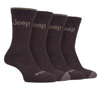 JEEP - 4 Paar Herren Anti Blister dick gepolstert Luxus Boot Socken EU 39 - 45