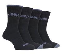 JEEP - 4 Paar Herren Anti Blister dick gepolstert Luxus Boot Socken EU 39 - 45