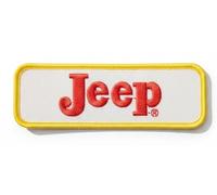 Jeep Aufnäher mit Vintage-Schriftart, bestickt, 11,4 x 3,8 cm, Heißsiegel-Aufnäher für Kleidung, Rucksäcke, Hüte, Jacken und Jeans