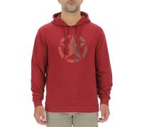 JEEP Herren Hoodie O103279RT - Dunkelrot mit großem Stern-Print GR. M