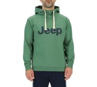JEEP Herren Kapuzenpullover O102716GN - Dunkelgrüner Hoodie mit großem Jeep-Logo