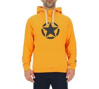JEEP Herren Kapuzenpullover O102717YE - Gelb mit großem Jeep-Star-Print GR. L