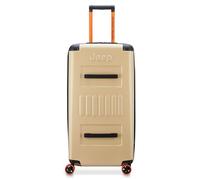 Jeep JH002B Hartschalengepäck, erweiterbar, mit Spinnrollen, Warmer Sand, Carry-On 19 Inch, Jh002b Hartschalengepäck mit Spinnrädern